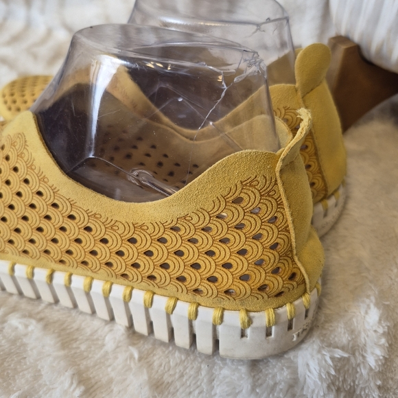 Ilse Jacobsen Tulip Shoes Butter Yellow Perforated Slip-Ons Size 8.5 US, 39 EU - Picture 10 of 15